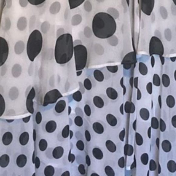 Black and white polka dot dress - Picture 3 of 4
